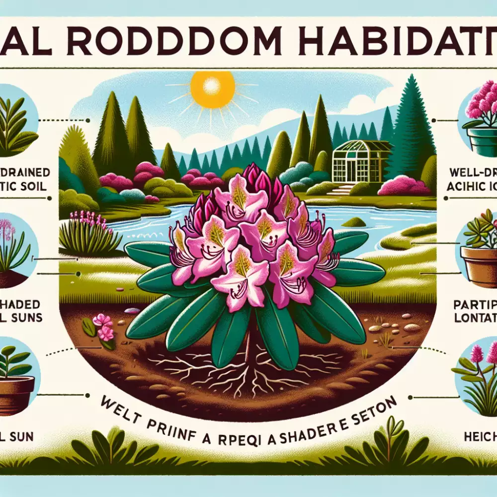 rododendron stanoviště
