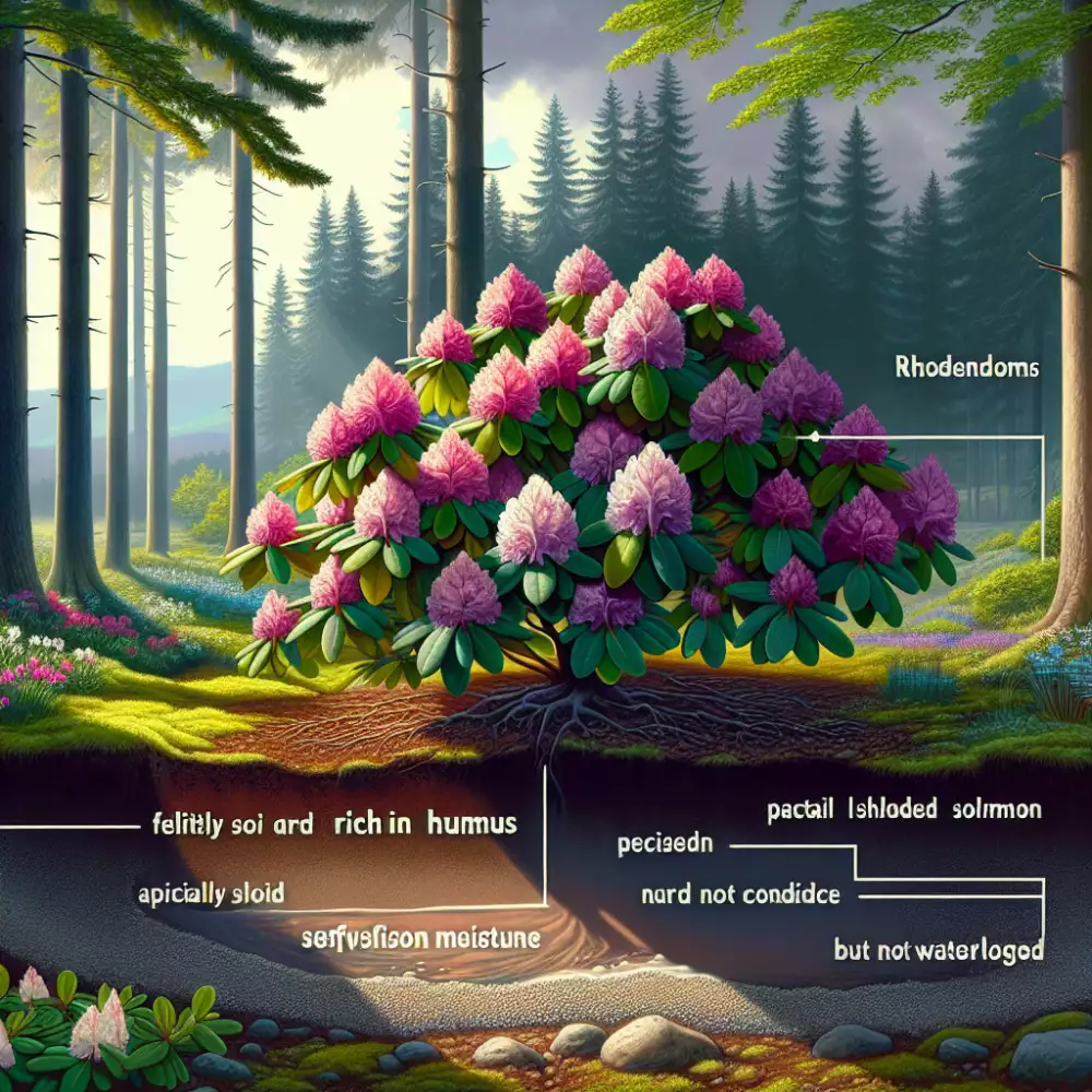 Rododendron Stanoviště