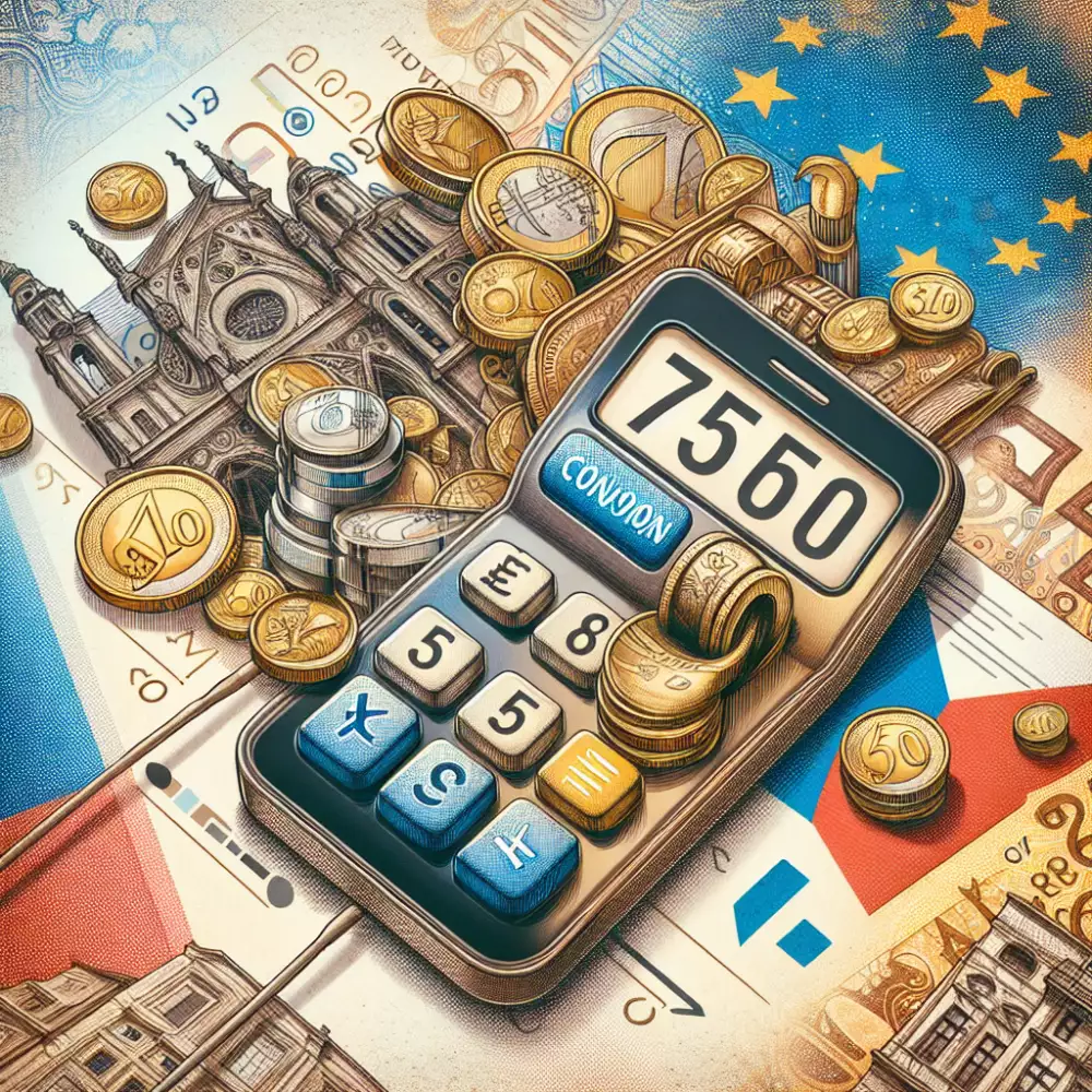 75 eur to czk